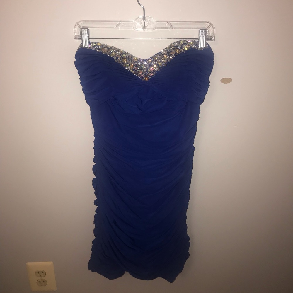 Royal Blue Fitted Dress